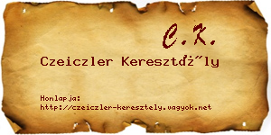 Czeiczler Keresztély névjegykártya